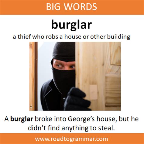 how to spell burglar.